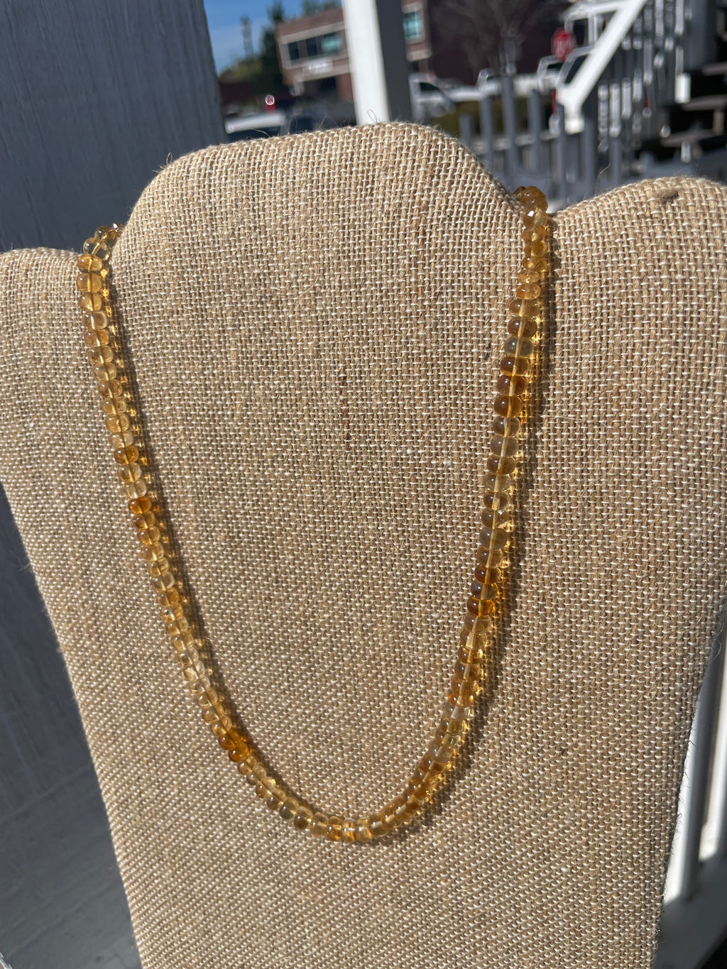 Golden Hour Citrine Necklace 18”