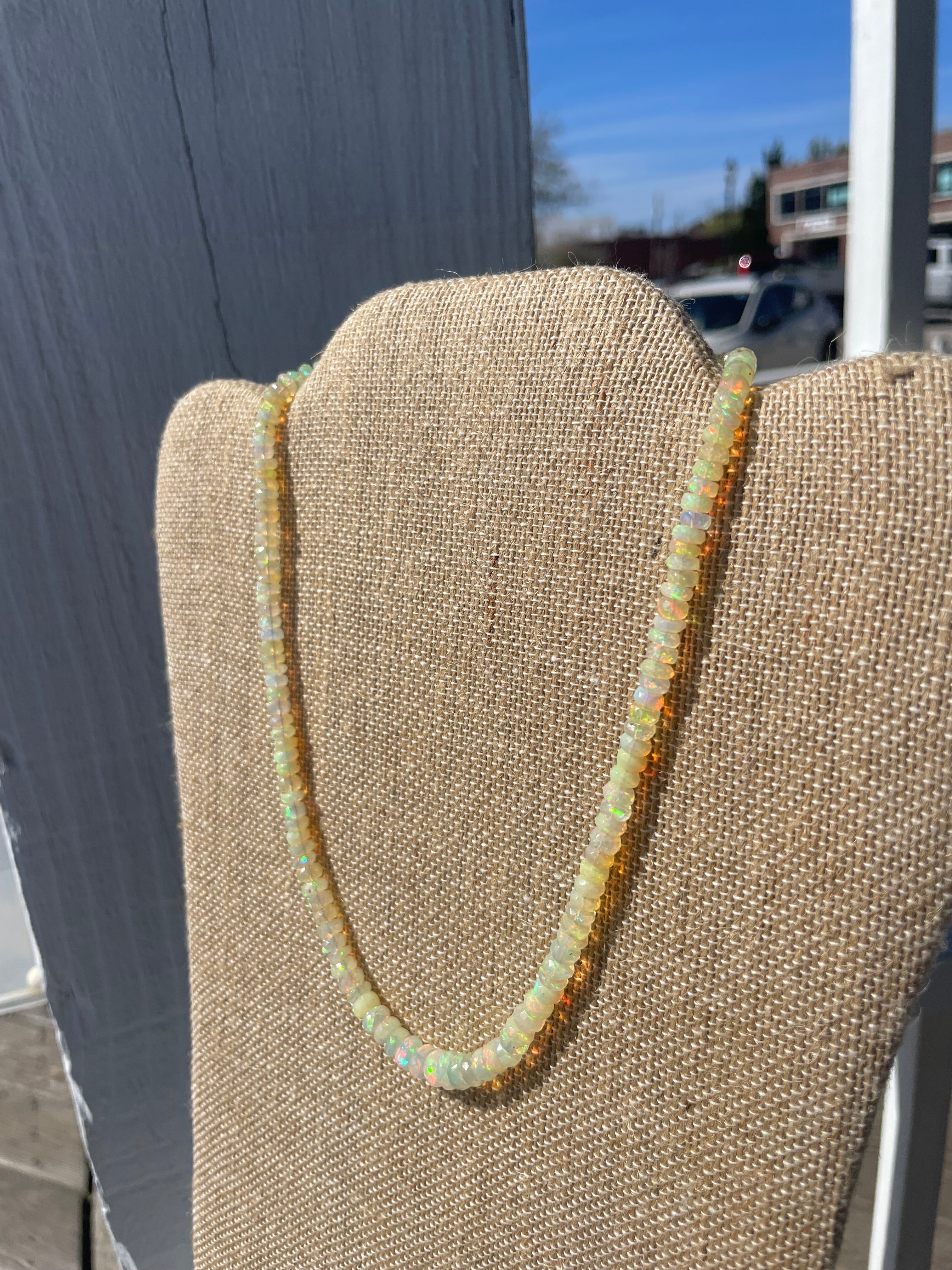 Soft Fire
Ethiopian Opal Strand · 18 inches