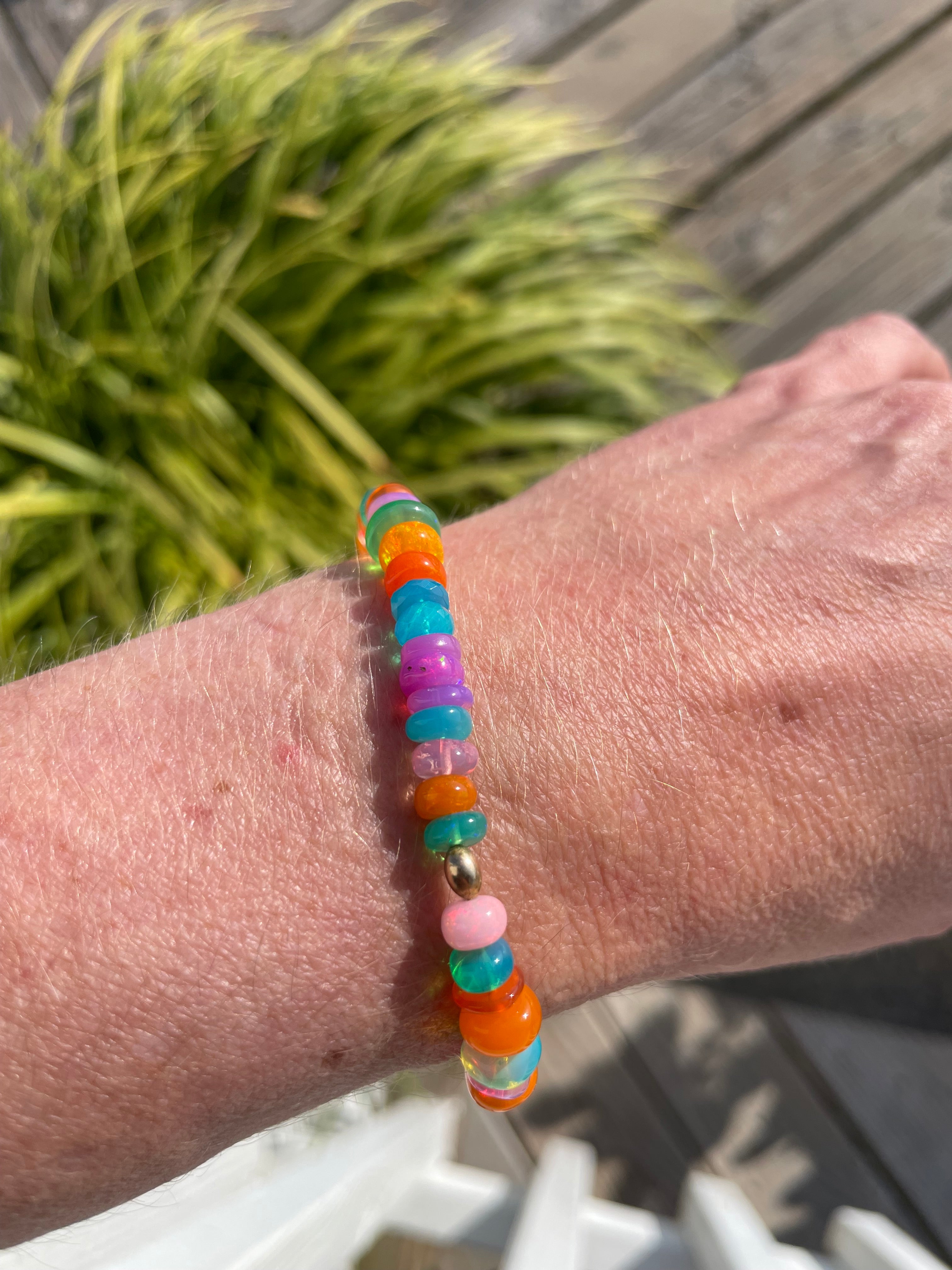 Tide & Talisman — Opal Mosaic Bracelet