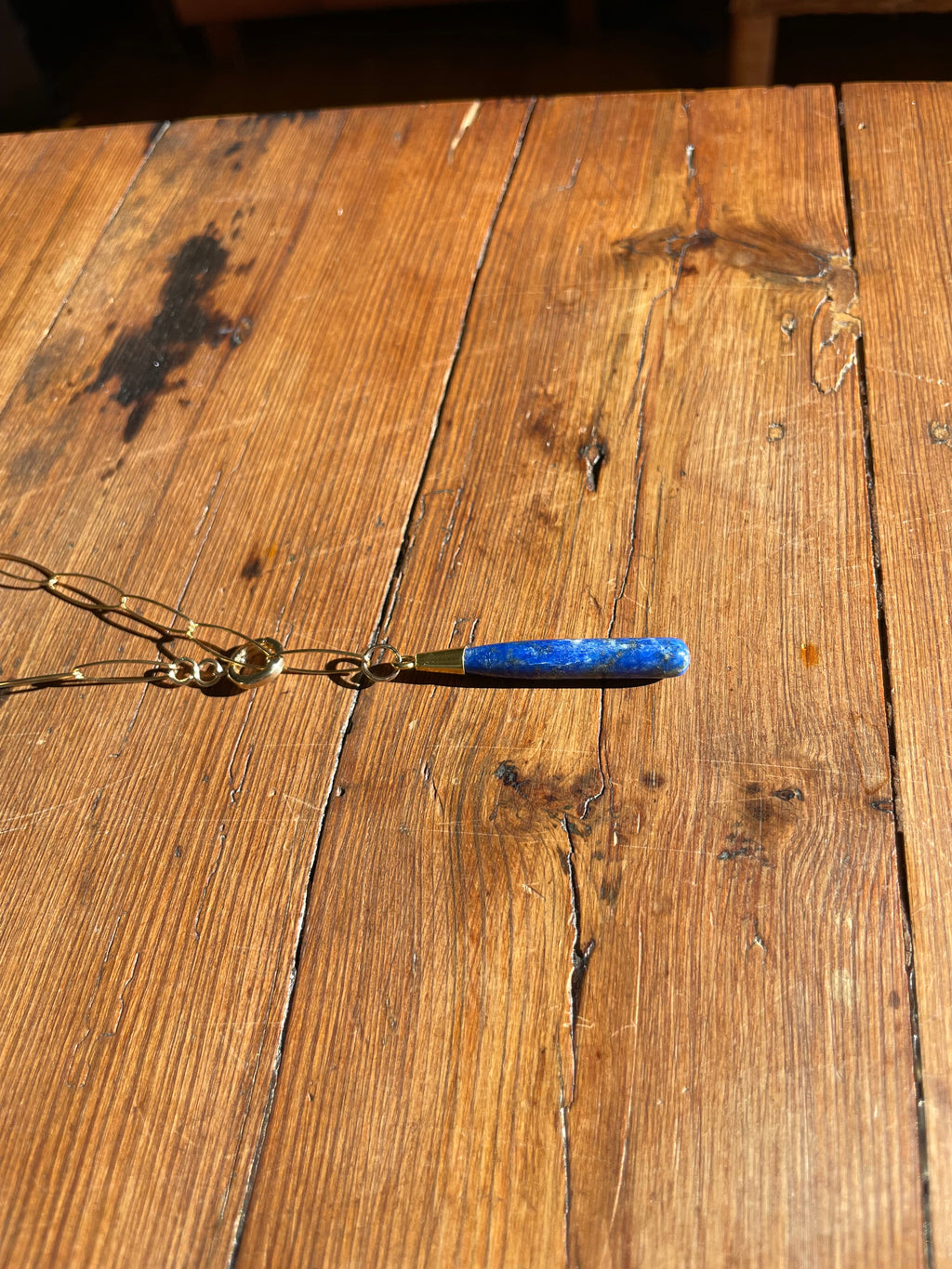 Tide & Talisman Deep Pool Lapis Necklace