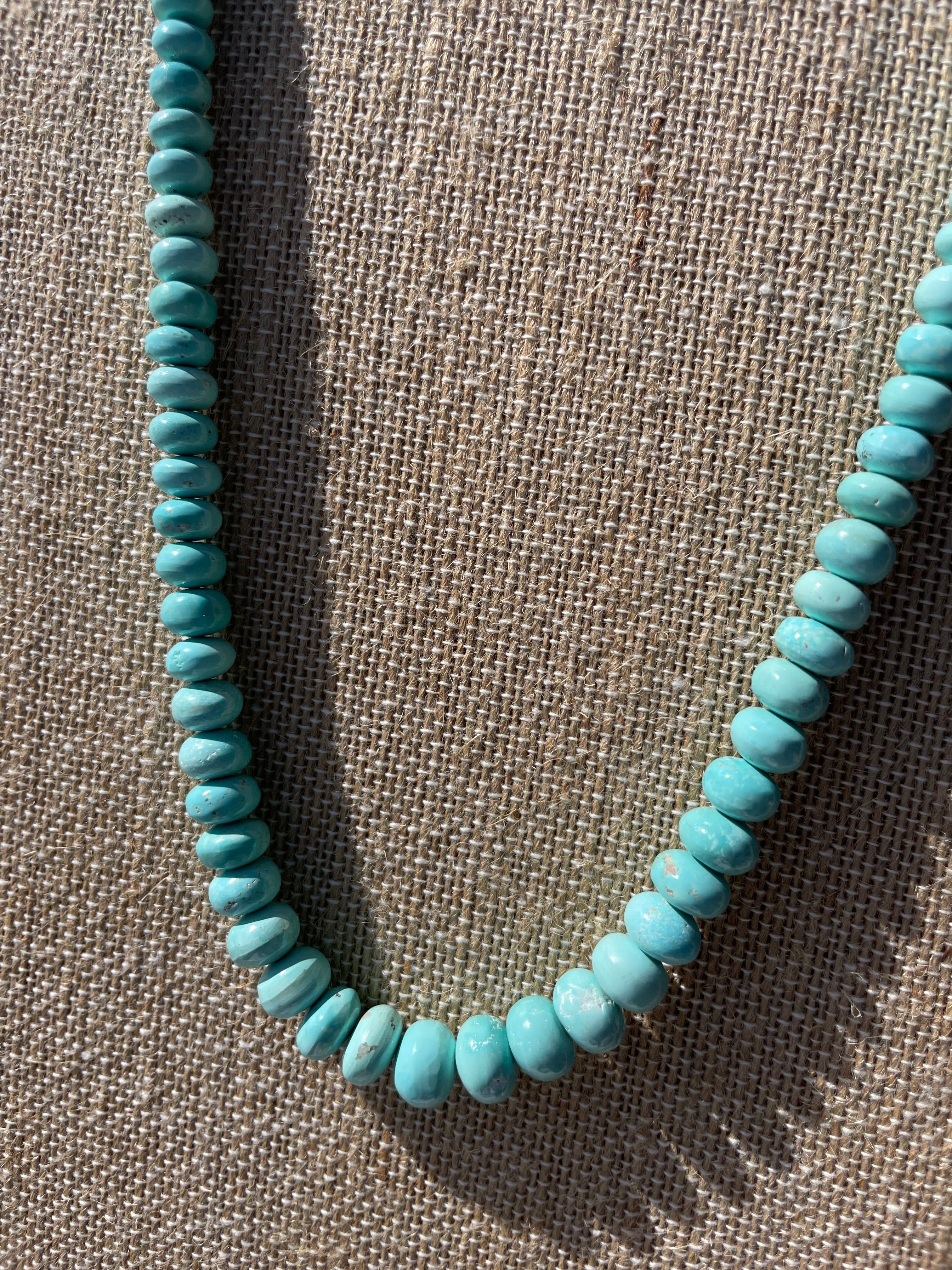 High Tide
Mongolian Turquoise Necklace · 17“