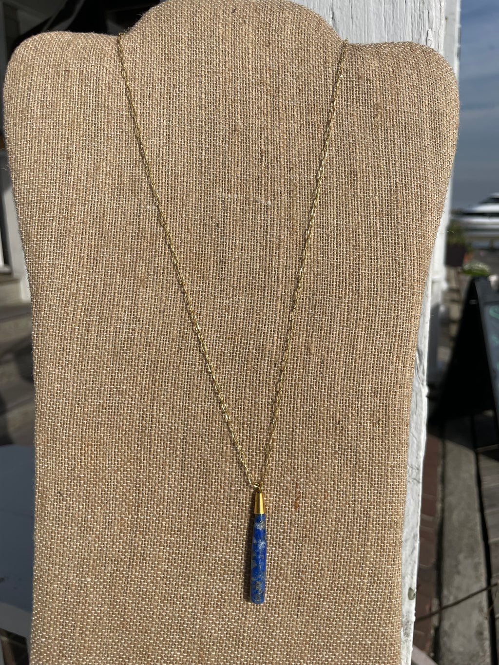 Tide & Talisman Deep Pool Lapis Necklace