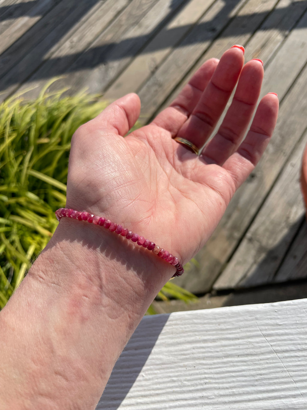 Tide & Talisman — Ruby Drift Bracelet