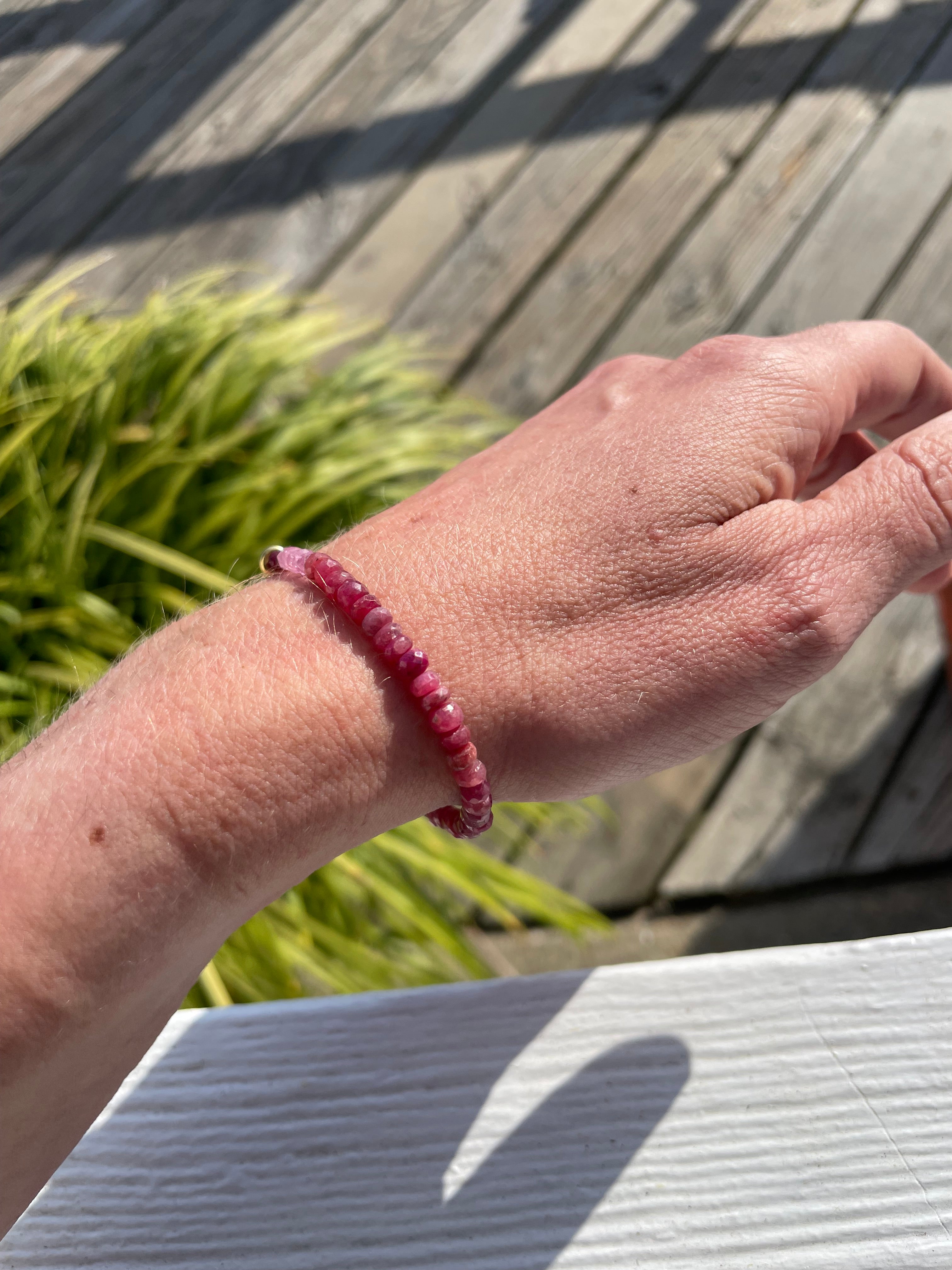 Tide & Talisman — Ruby Drift Bracelet