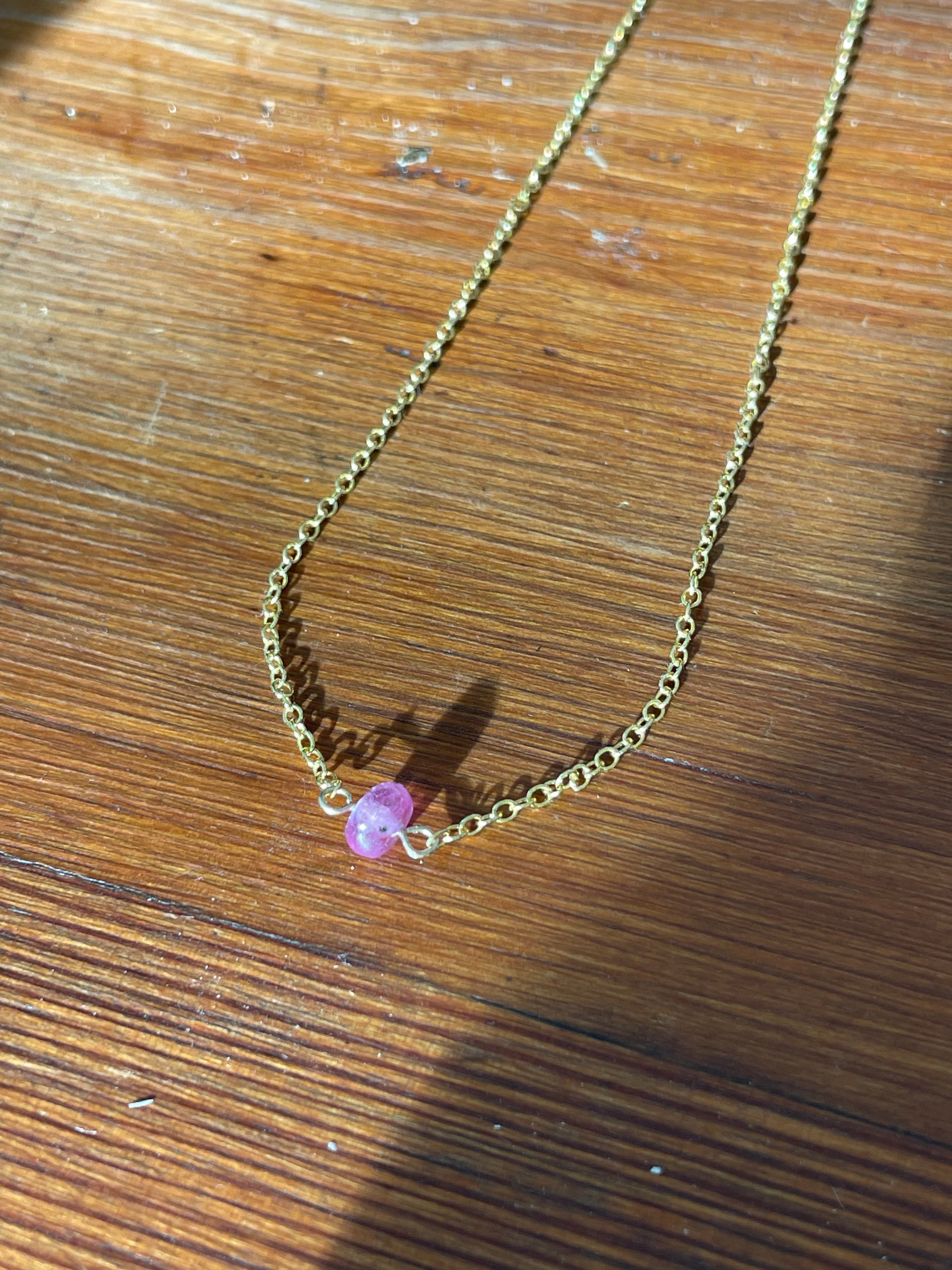 Blush Point
Pink Sapphire Necklace