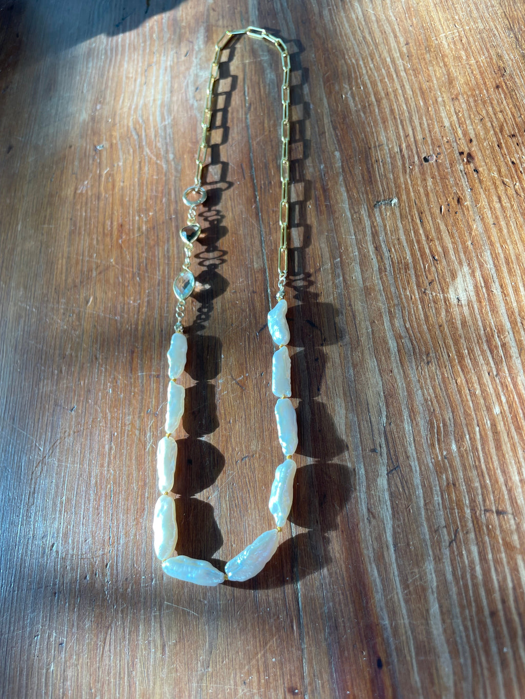 Shoreline — Tide and ChainBiwa Pearl & Mixed Gem Necklace