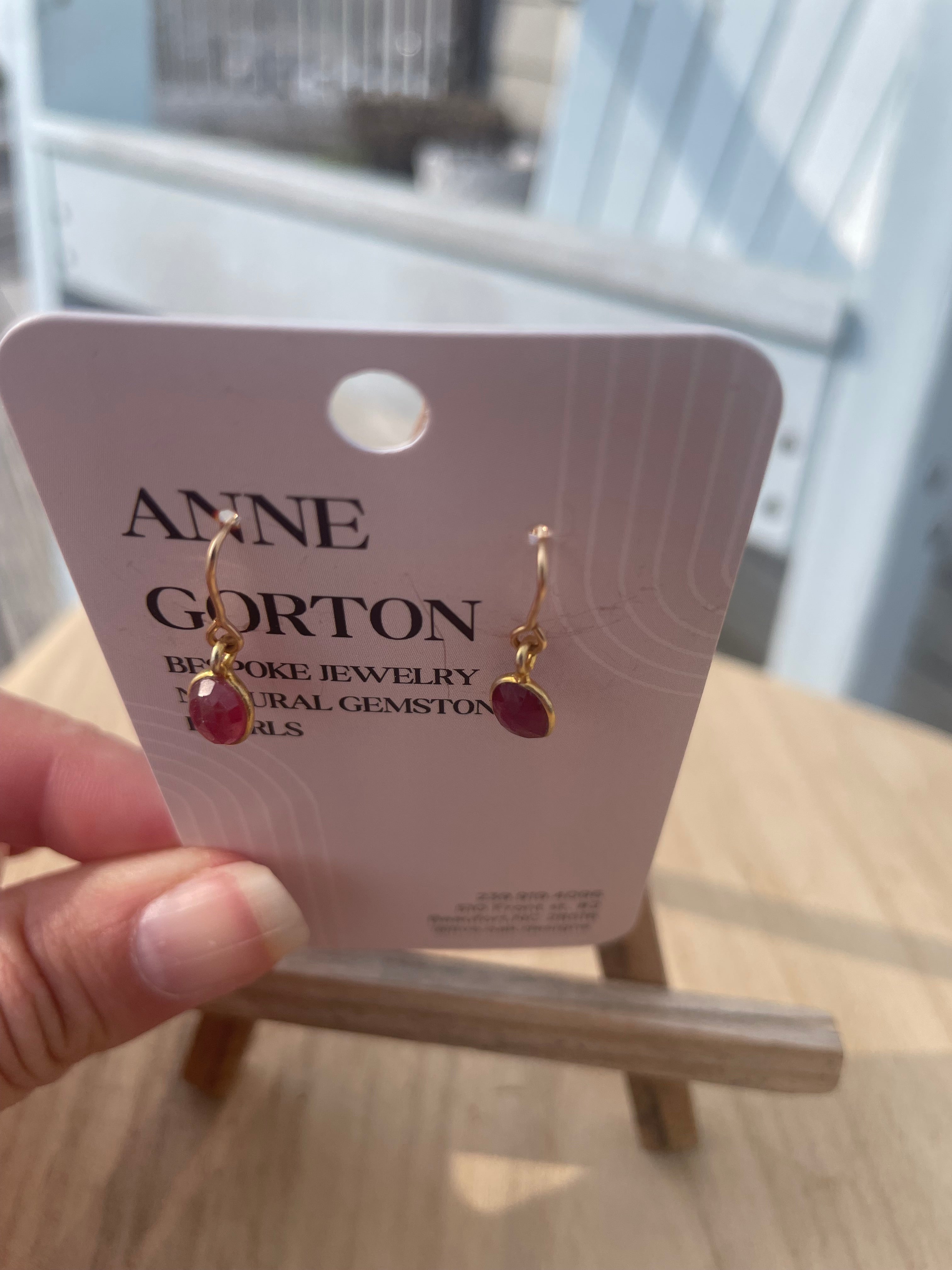 Sunlit Ruby
Faceted Ruby Drop Earrings