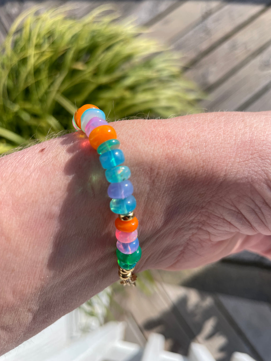 Tide & Talisman — Opal Mosaic Bracelet