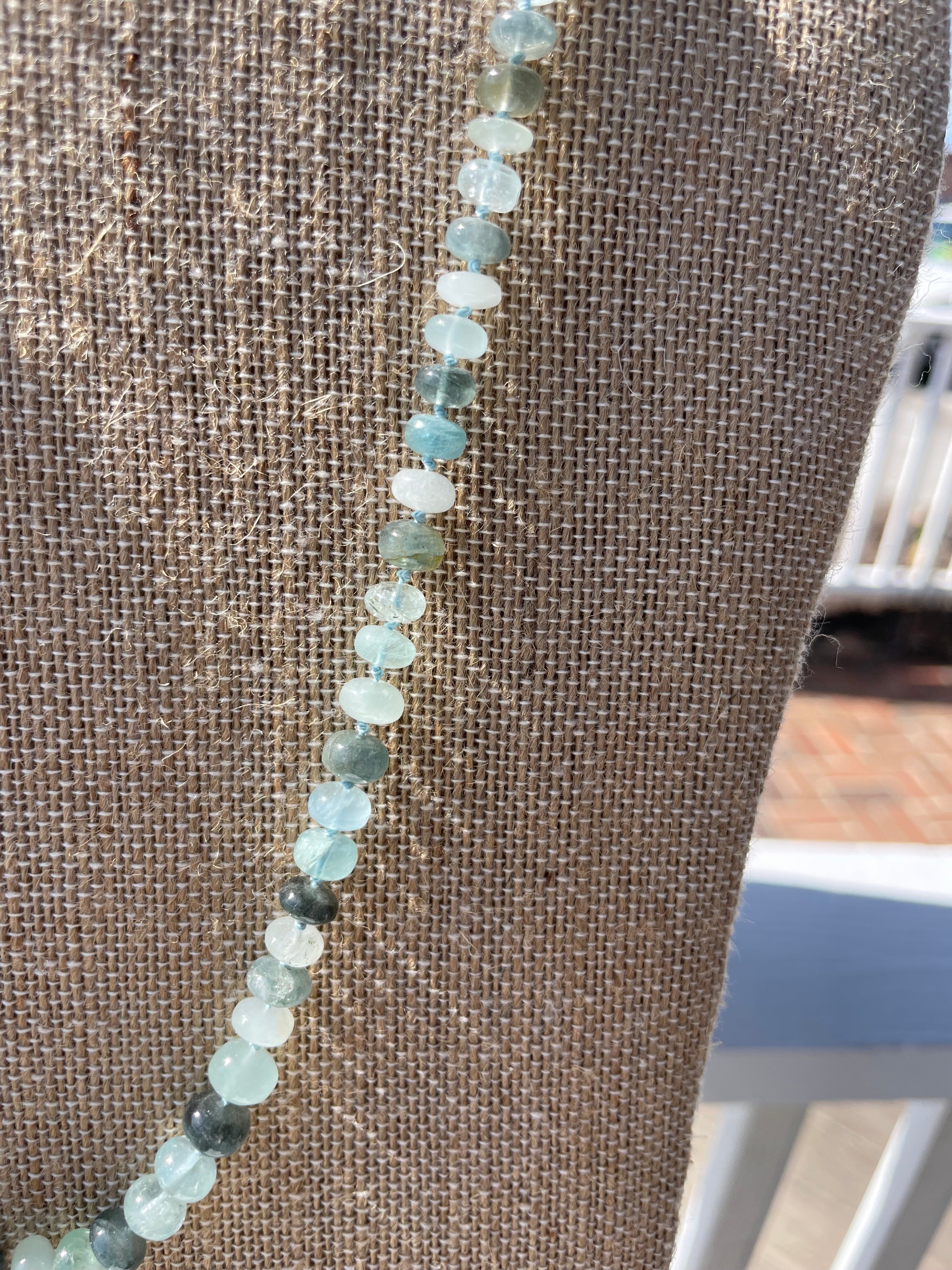 Tidal Moss
Aquamarine Gradient Necklace · 24”