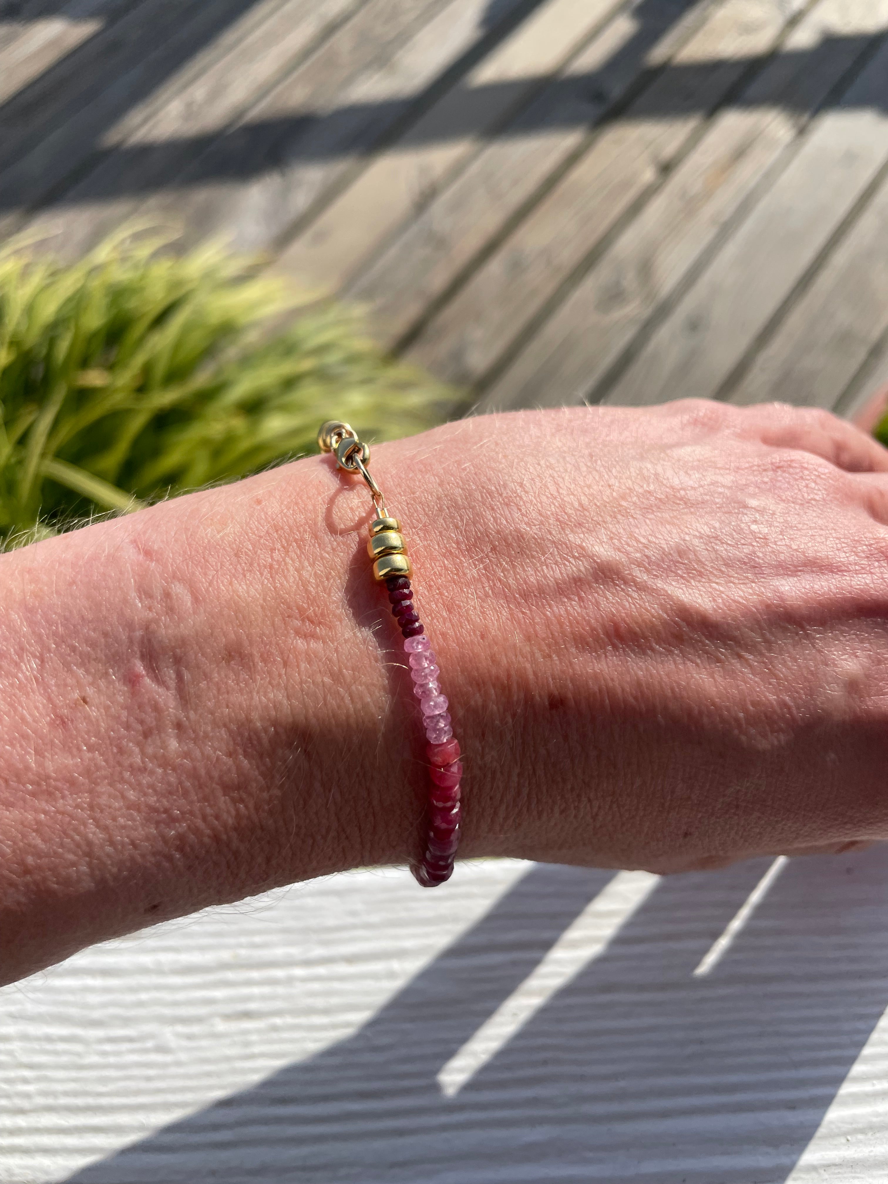 Tide & Talisman — Ruby Drift Bracelet