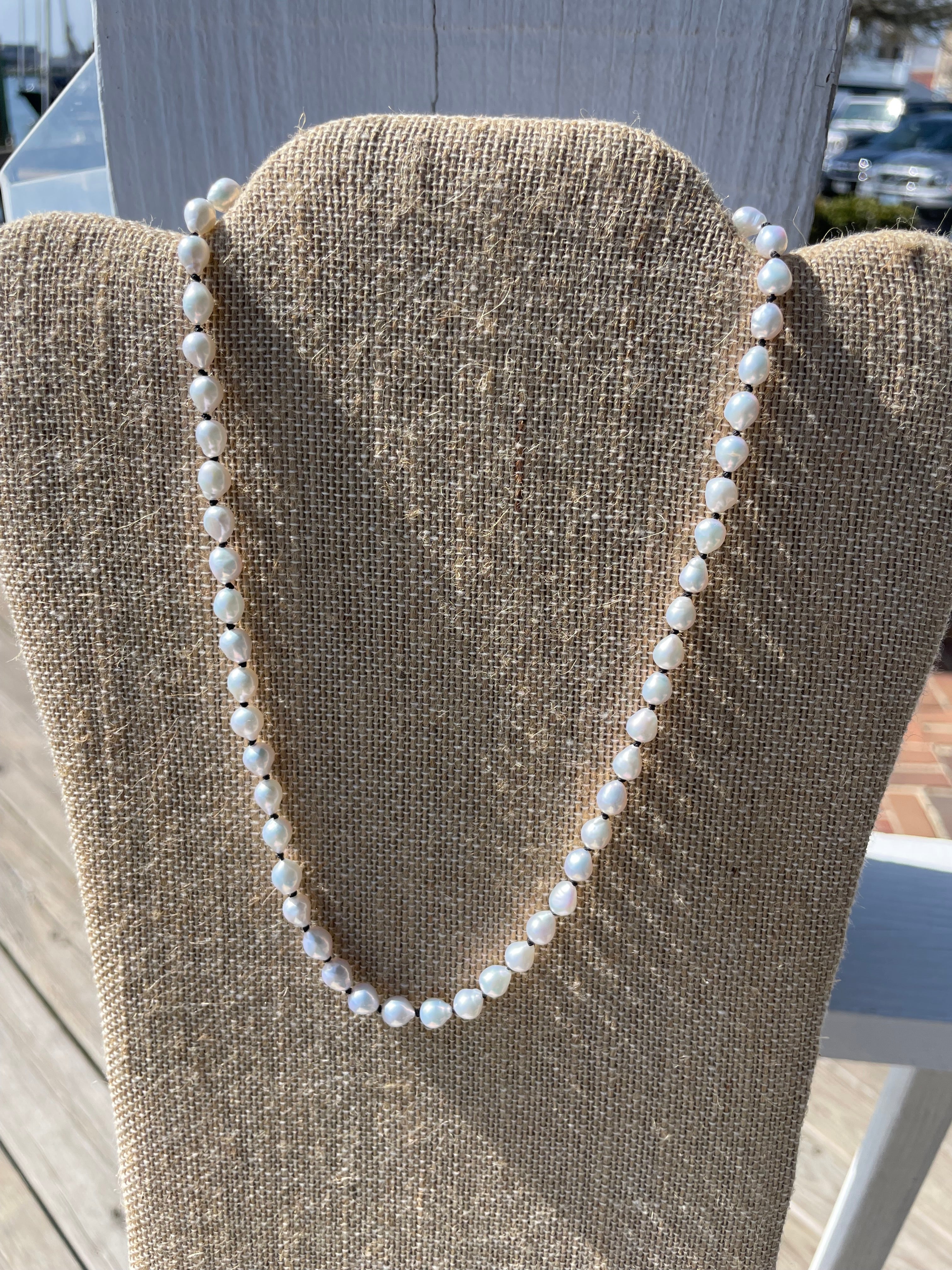 Stillwater Strand Freshwater Pearl Necklace · 17”