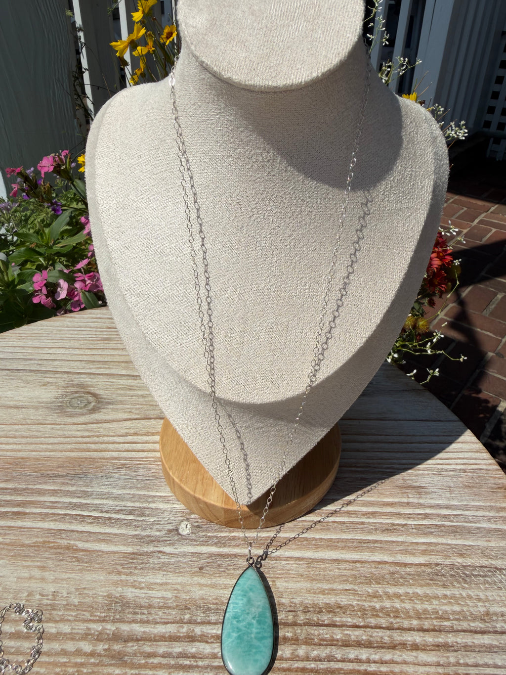 Shallow Water — Amazonite Pendant Necklace