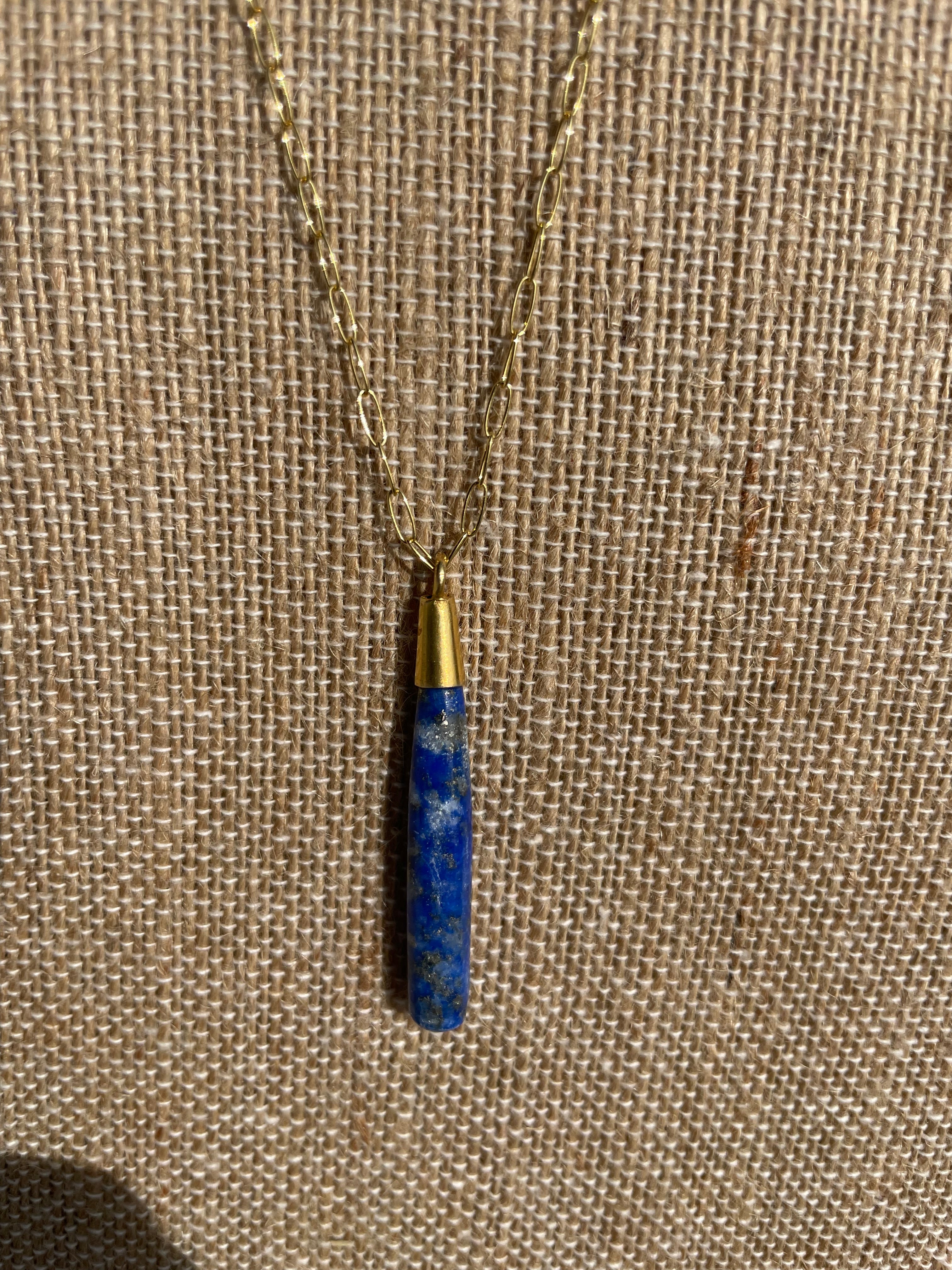 Tide & Talisman Deep Pool Lapis Necklace