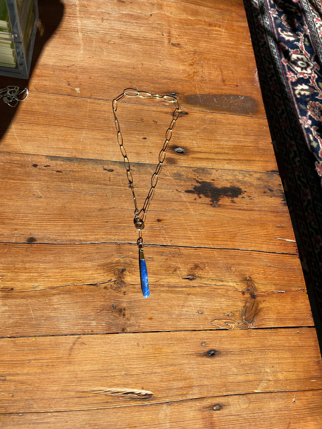 Tide & Talisman Deep Pool Lapis Necklace