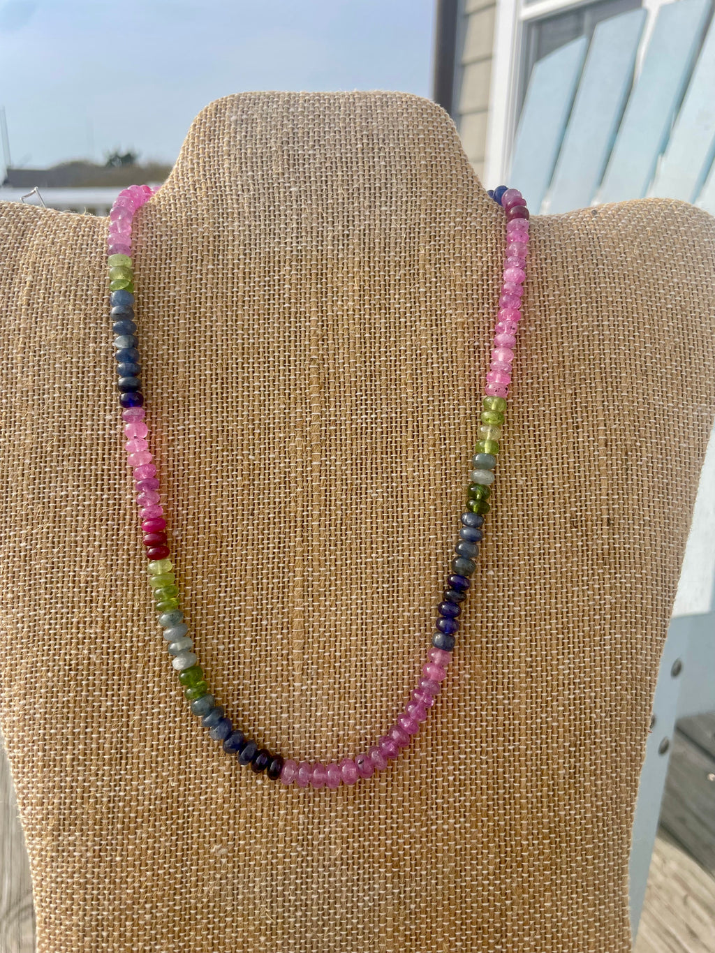 Lumen Strand Necklace
17” Sapphire strand