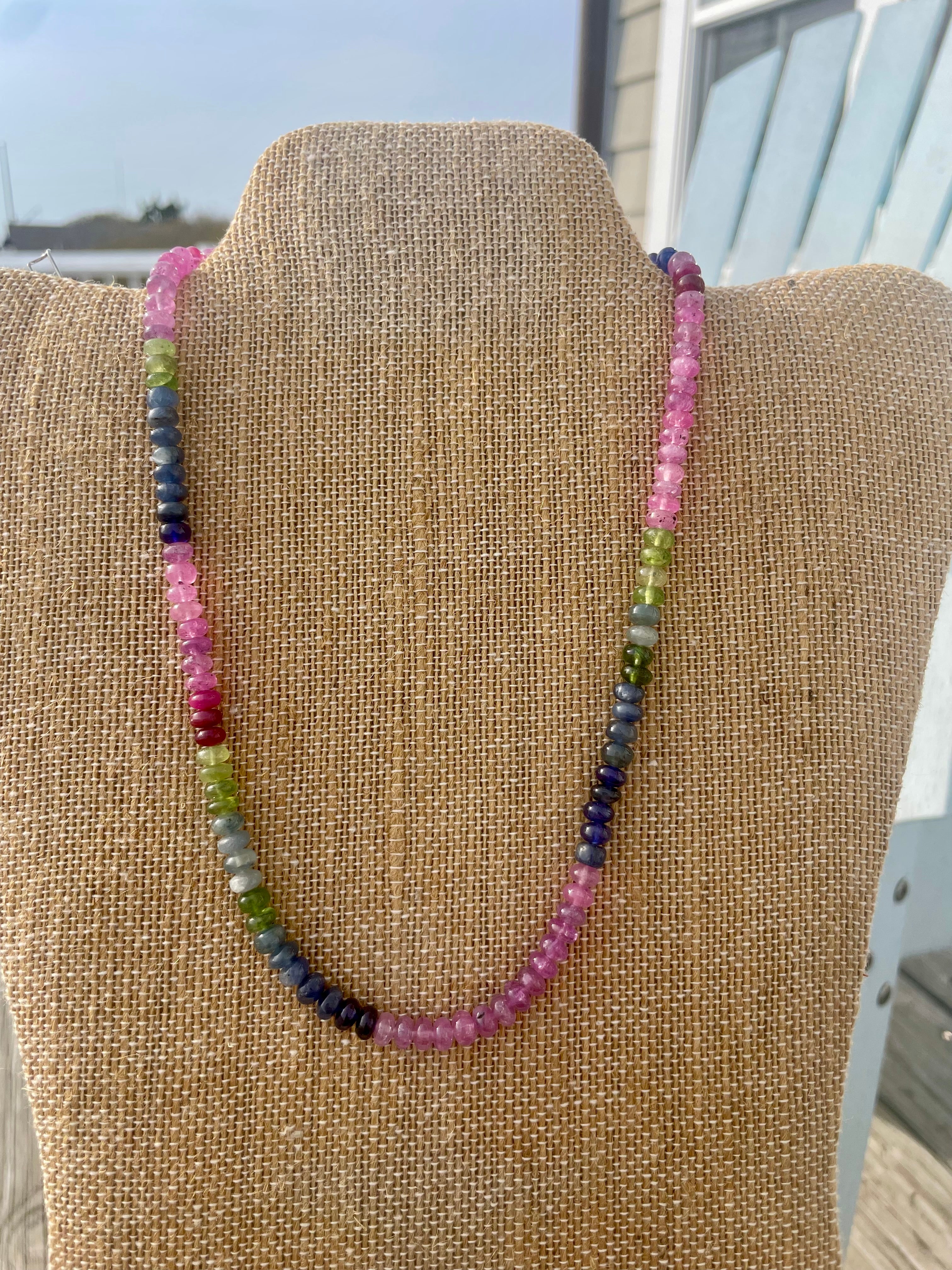 Lumen Strand Necklace
17” Sapphire strand