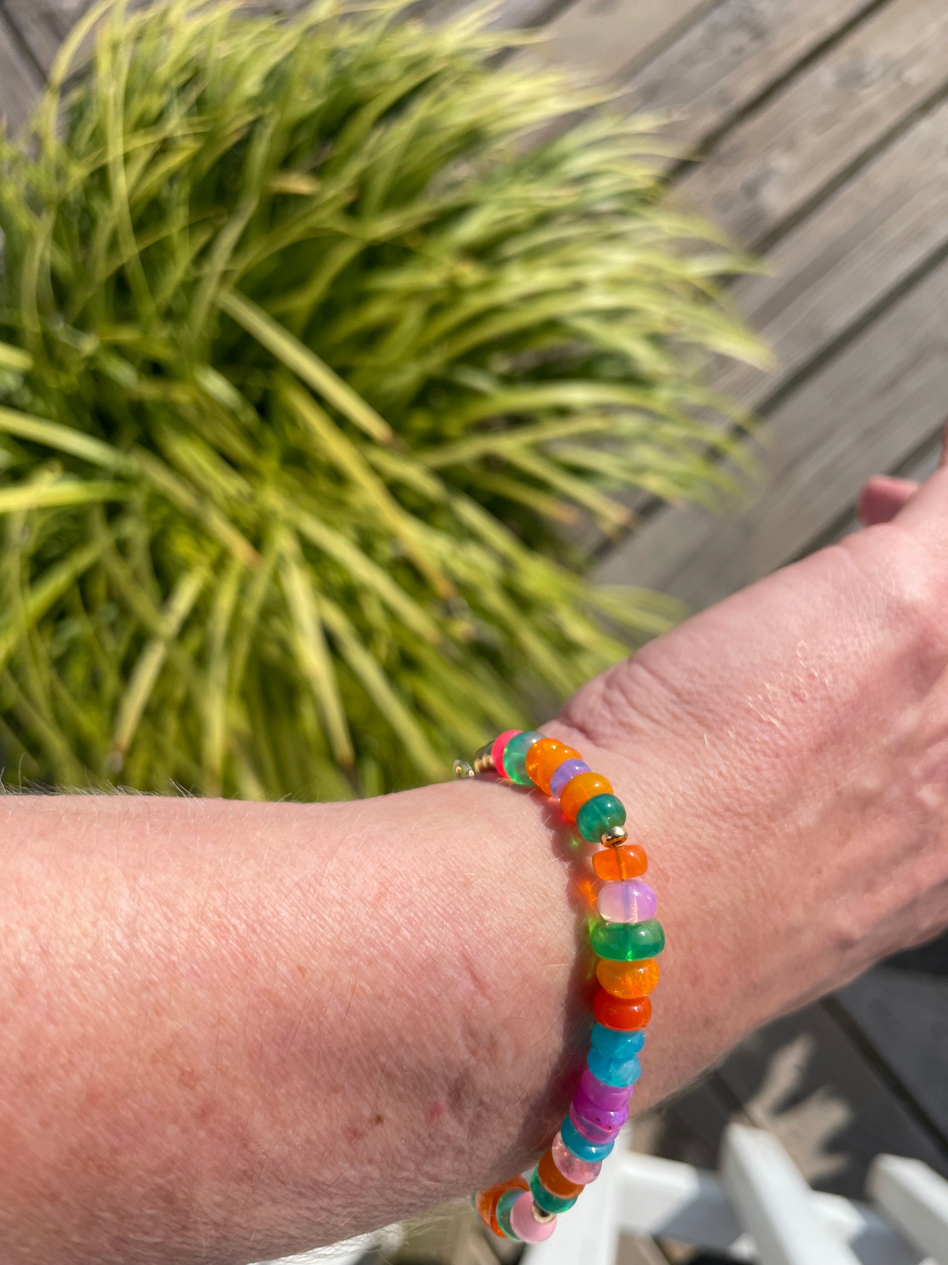 Tide & Talisman — Opal Mosaic Bracelet