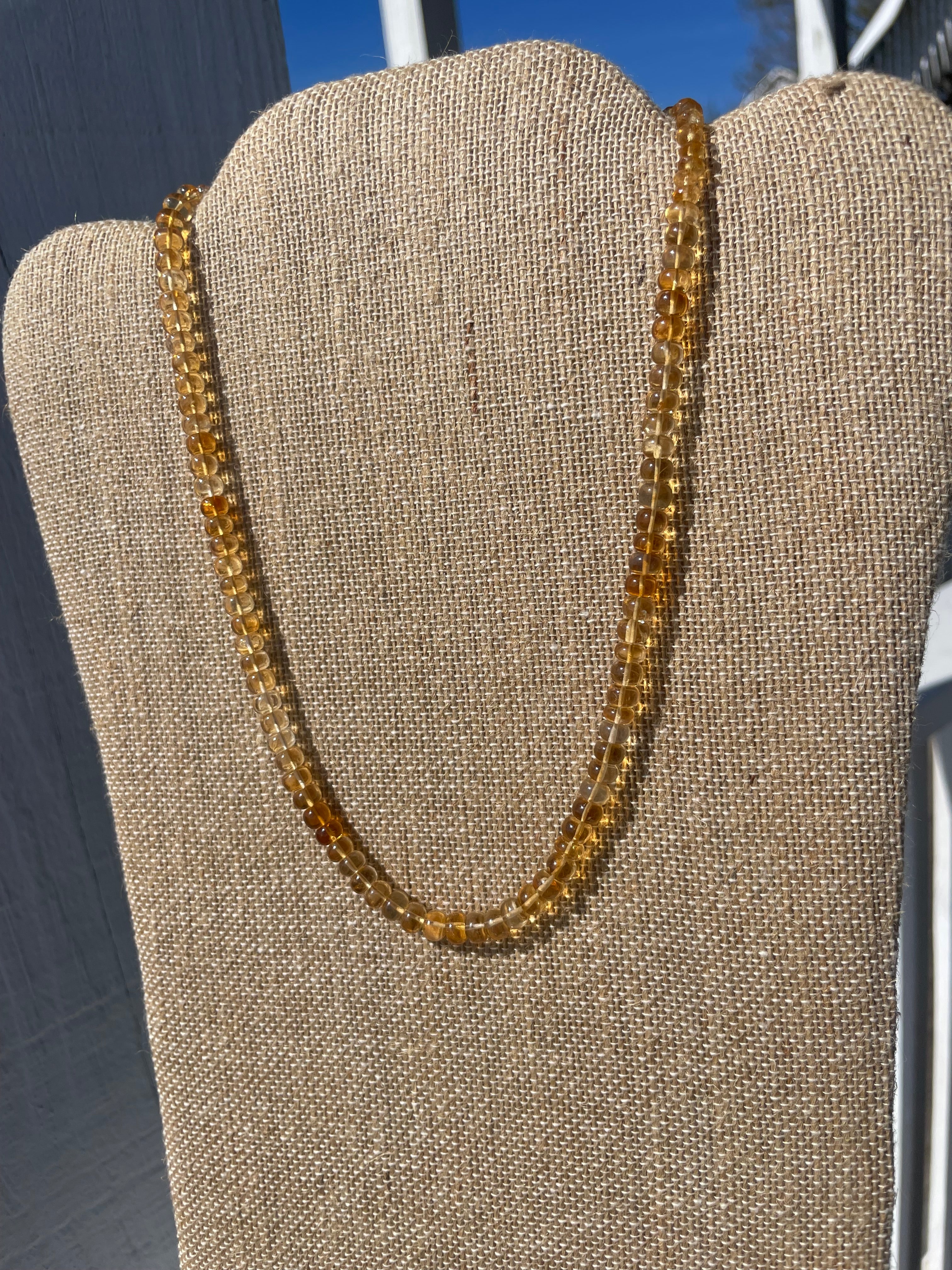 Golden Hour Citrine Necklace 18”