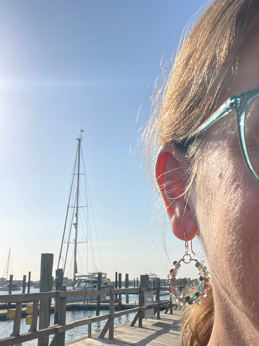 Tide & Talisman -  Mosaic Hoop Earrings