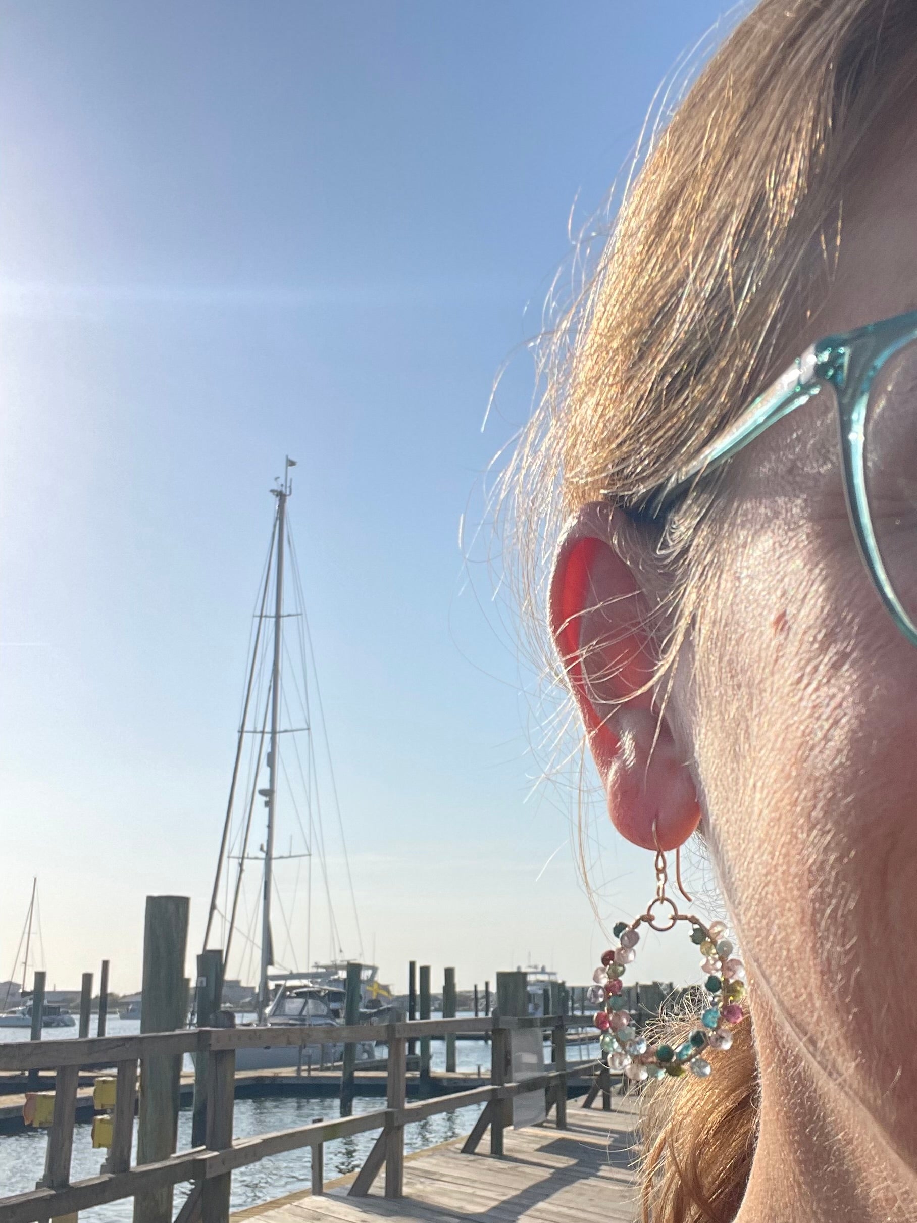 Tide & Talisman — Mosaic Hoop Earrings