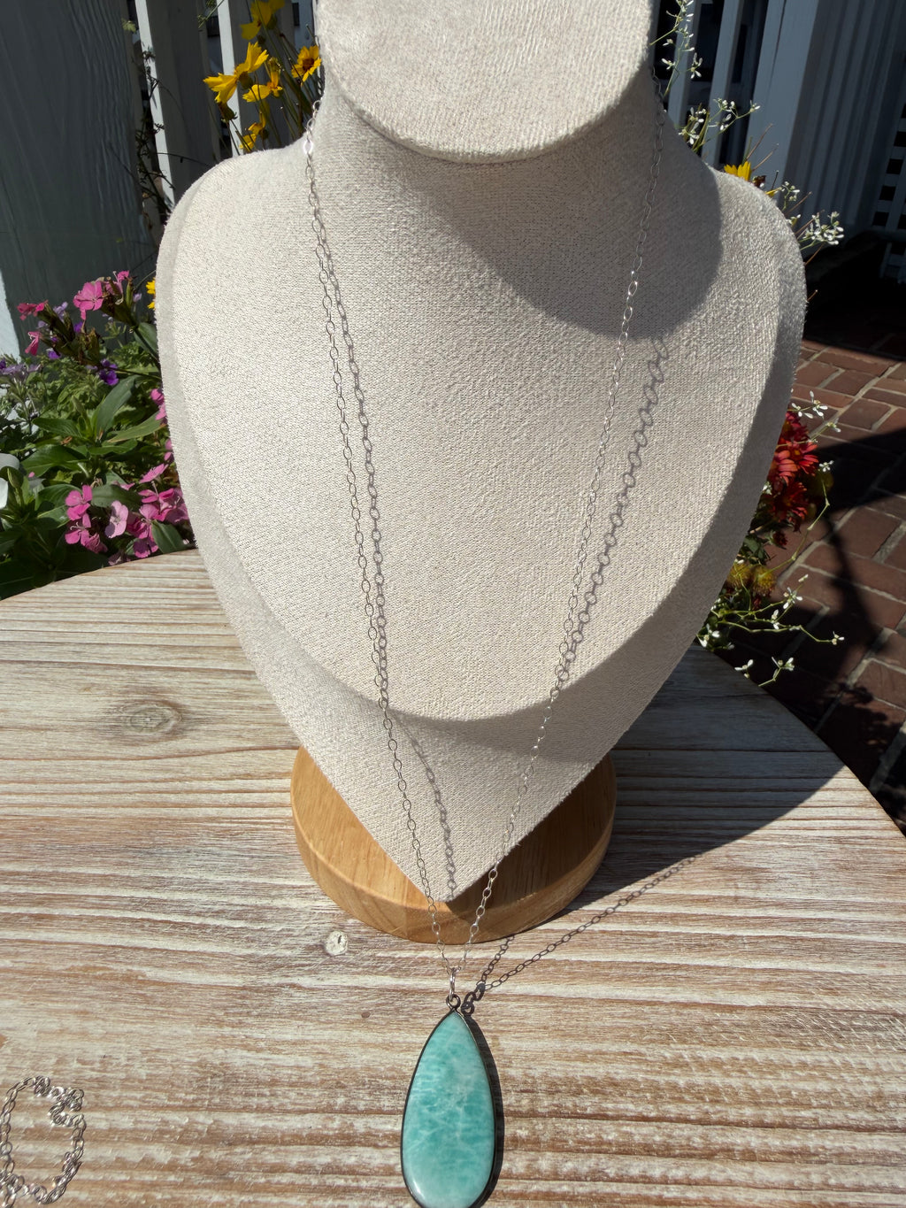 Shallow Water — Amazonite Pendant Necklace
