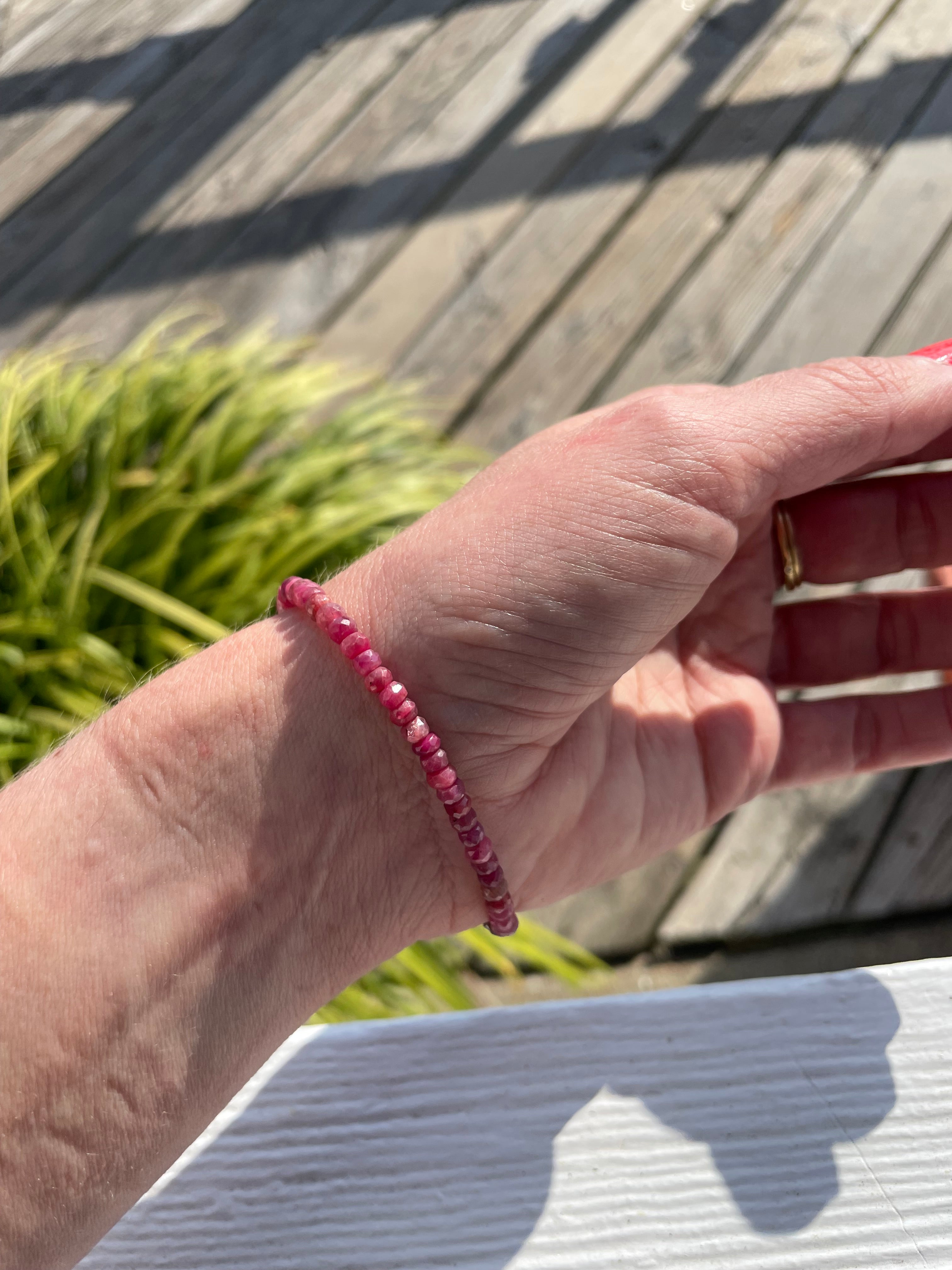 Tide & Talisman — Ruby Drift Bracelet