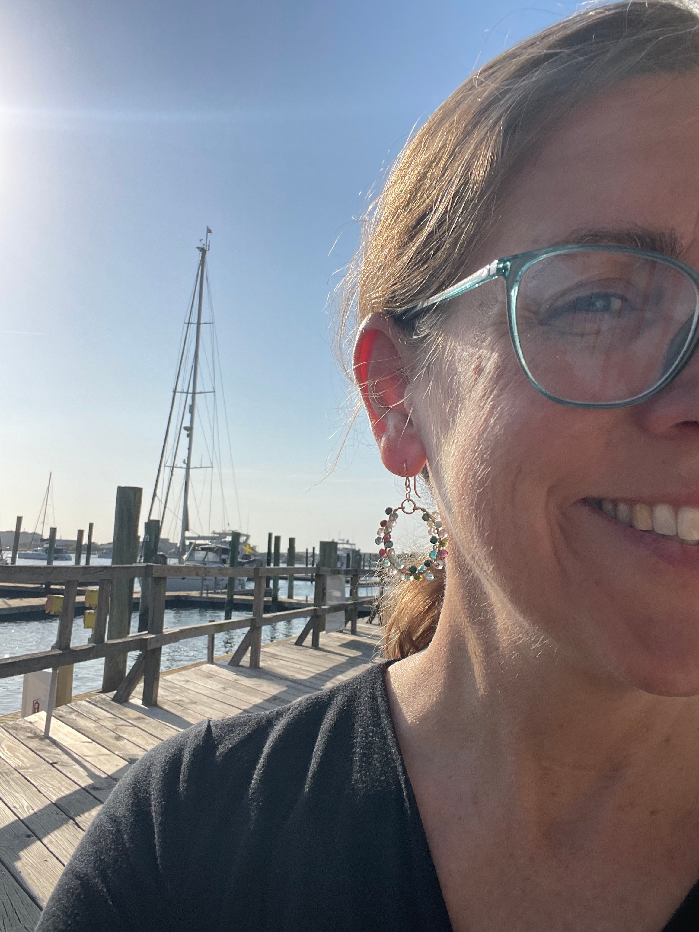 Tide & Talisman — Mosaic Hoop Earrings